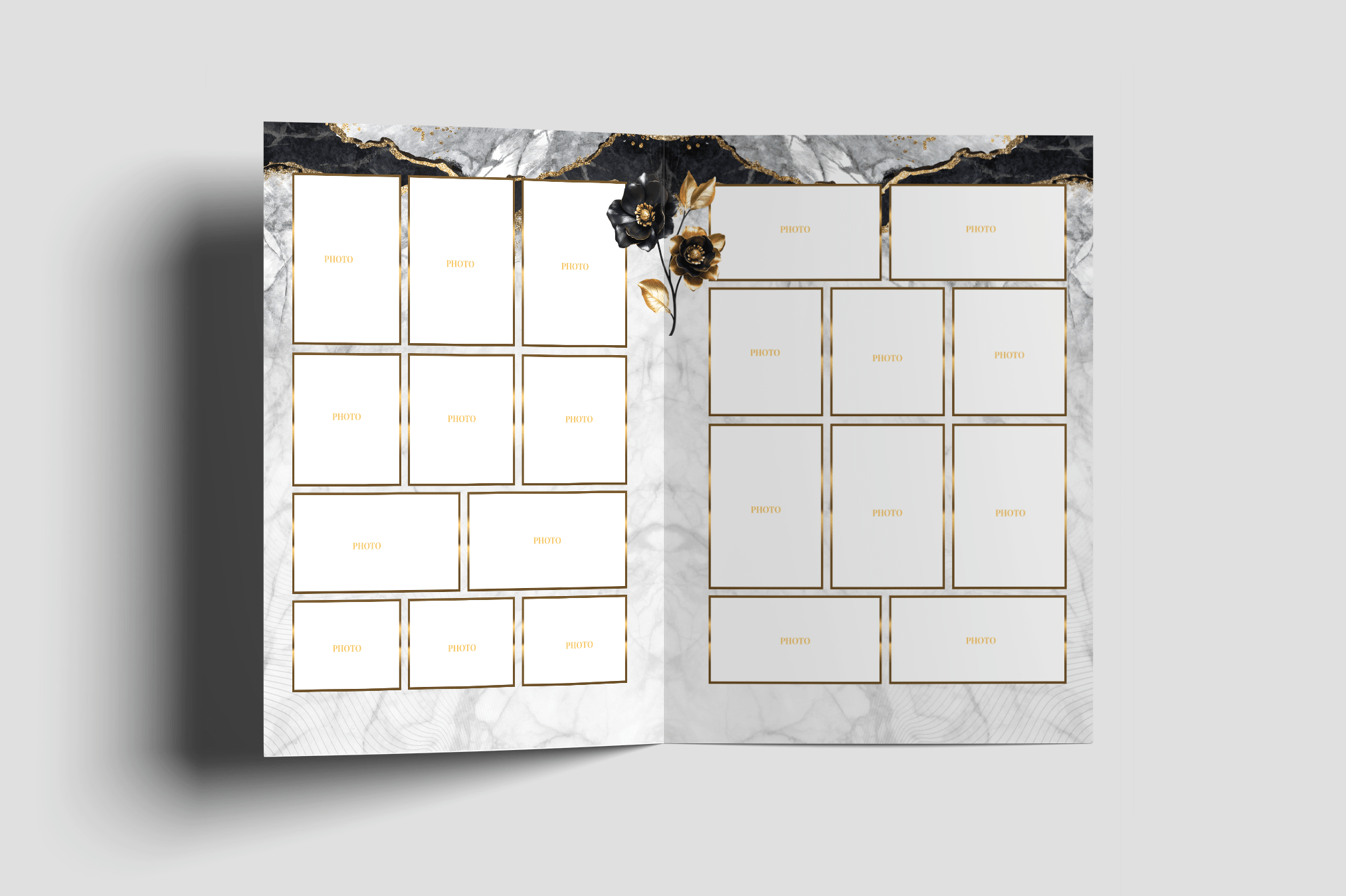 Marble Moments Funeral Program Design