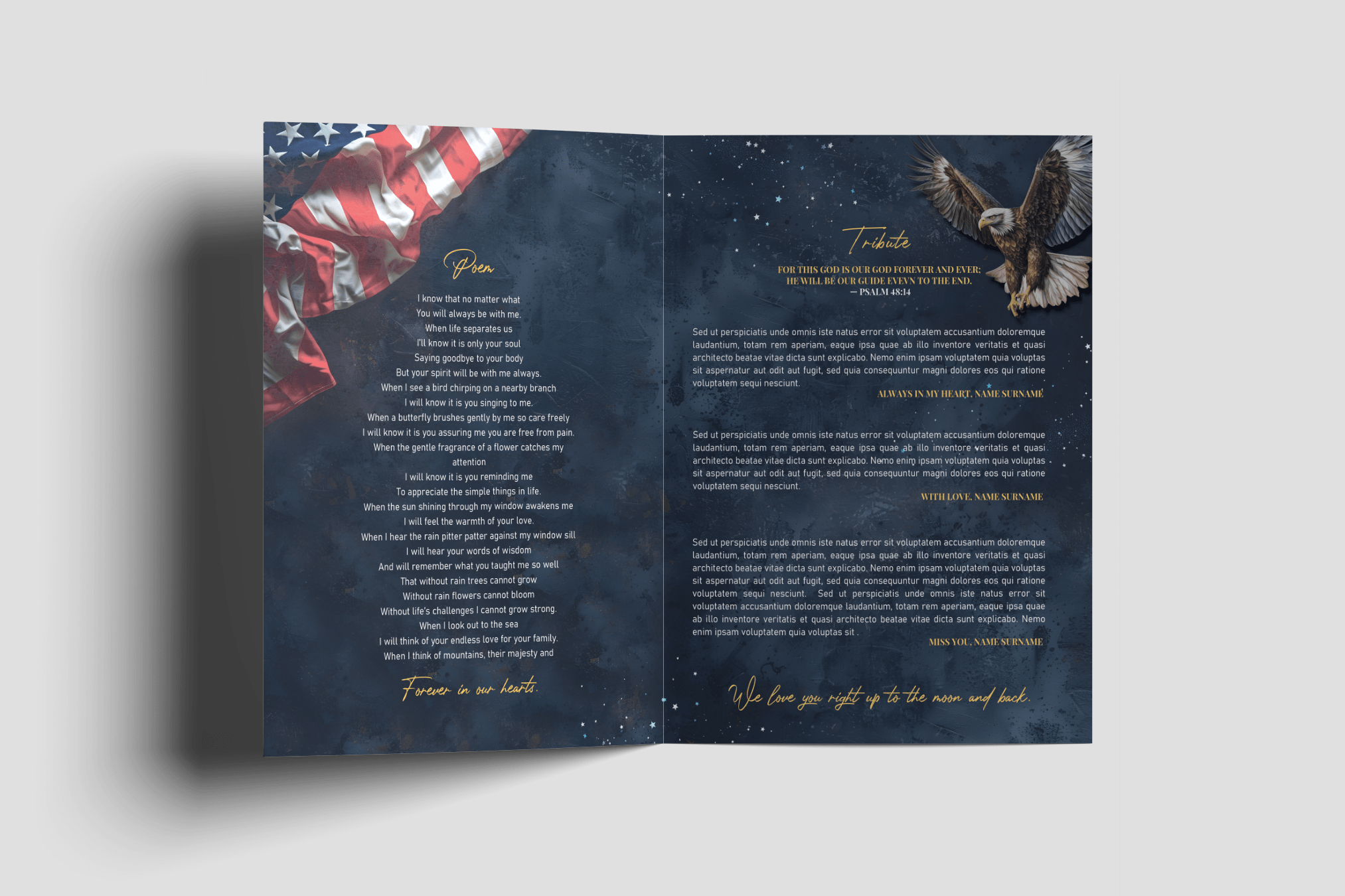 US Army Veteran Funeral Collage Poster Design