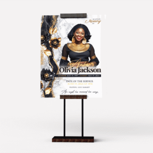 Marble Moments Memorial Collage Poster Design