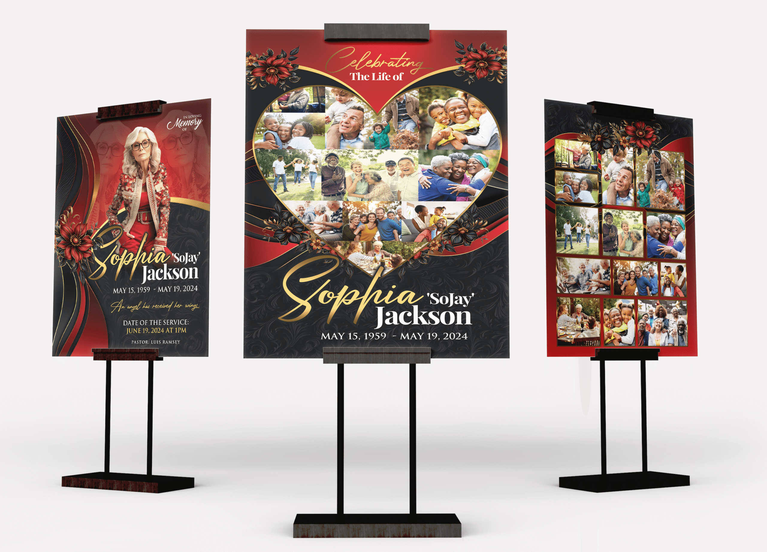 A Queen’s Farewell Funeral Collage Poster Design